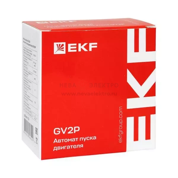 Выключатель автоматический для защиты двигателя GV2P 0.63-1А EKF gv2pm-1.0