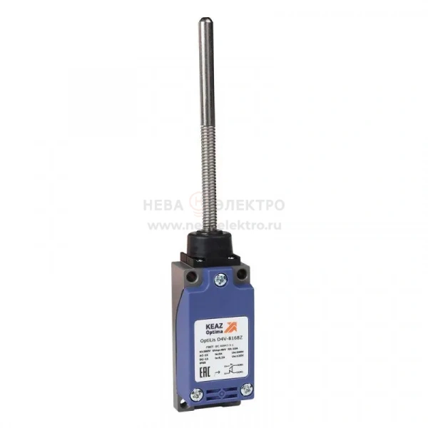Выключатель концевой OptiLiS D4V-8166Z пружина с наконечником пластик. XCKP2107P16 КЭАЗ 365298