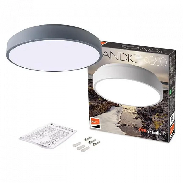 Светильник светодиодный декоративный PPB Scandic-R 36Вт 4000К IP20 настенно-потолочный бытовой GR JazzWay 5036888