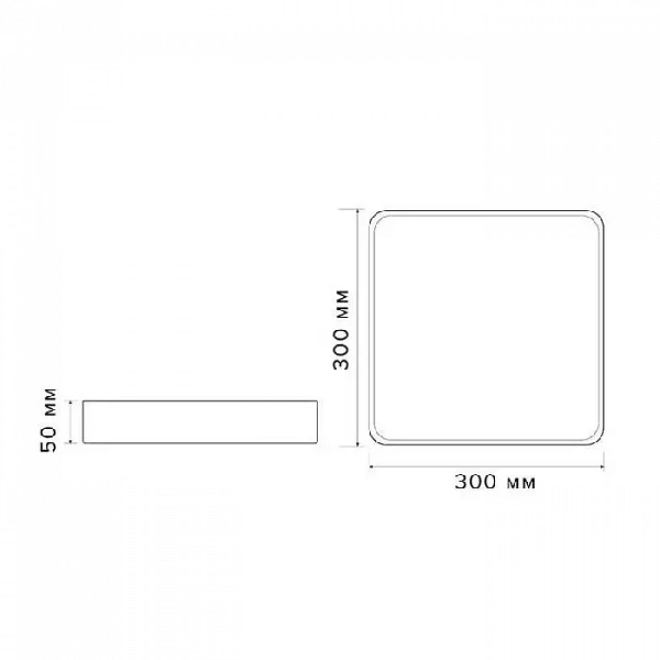Светильник светодиодный декоративный PPB Scandic-S 36Вт 4000К IP20 настенно-потолочный бытовой GR JazzWay 5037236