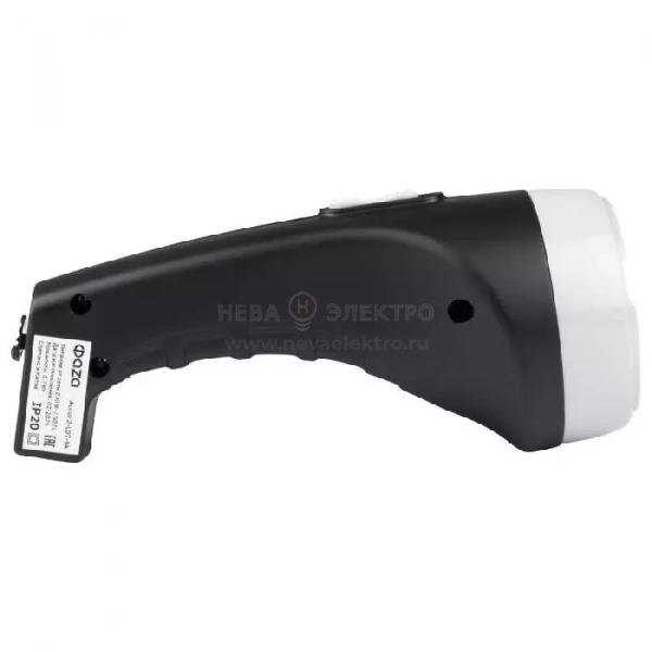 Фонарь аккумуляторный ручной AccuF2-L07-bk 7LED 2 режима: 100проц./25проц. аккум. 0.4А.ч выдвижная вилка индикатор зарядки черн. ФАZА 5000810