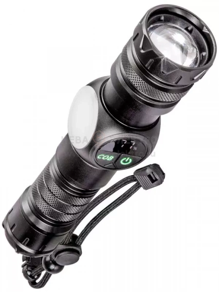 Фонарь аккумуляторный ручной 10Вт LaserLED Li-ion 26650 3000мА.ч с магнитом алюм. КОСМОС KOC812Lit