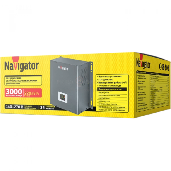 Стабилизатор напряжения 61 778 NVR-RW1-3000 Navigator 61778