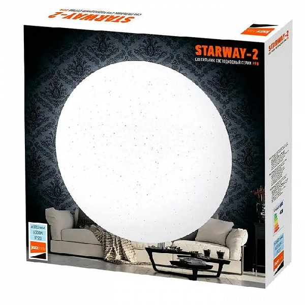 Светильник светодиодный декоративный PPB Starway-2 36Вт 6500К IP20 d380х65 настенно-потолочный бытовой JazzWay 5030985