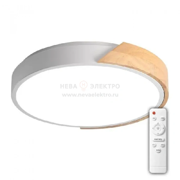 Светильник светодиодный декоративный PPB Scandic-R DIM 90Вт 3000-6500К IP20 настенно-потолочный бытовой диммир. WH/W JazzWay 5036994