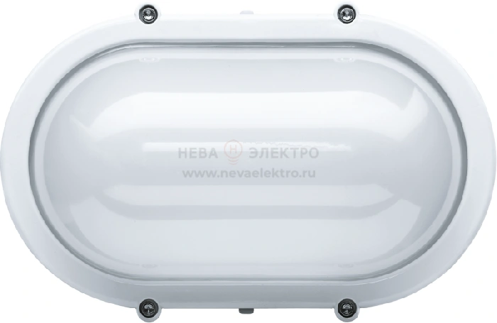Светильник светодиодный 94 828 NBL-O1-8-4K-WH-IP65-LED 8Вт 4000К IP65 560лм ЖКХ овал алюм. бел. (аналог НПП 1401) Navigator 94828