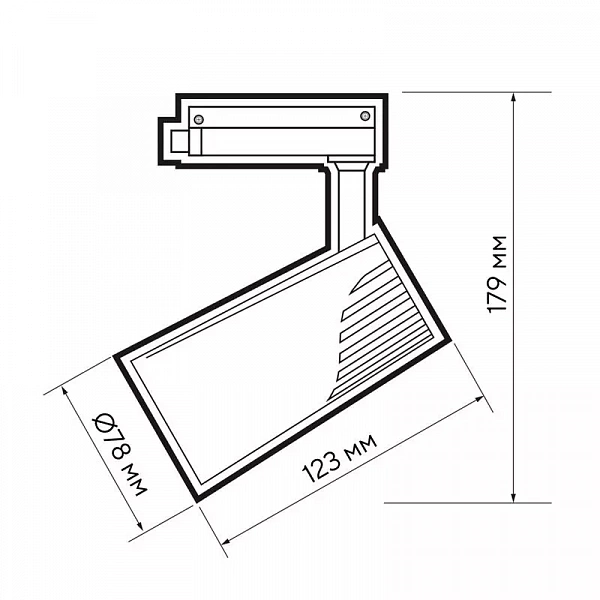 Светильник светодиодный трековый PTR 1725 25Вт 4000К IP40 24град. WH бел. JazzWay 5026148