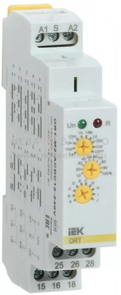 Реле времени ORT 12-240В AC/DC 2 контакта многофункц. IEK ORT-M2-ACDC12-240V