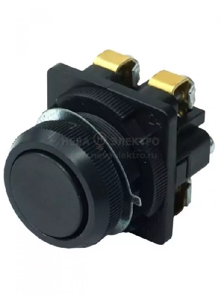 Кнопка КЕ-011/1 2з цилиндр 10А 660В IP40 черн. Электротехник ET507206