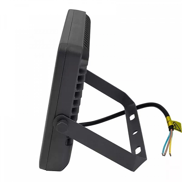 Прожектор светодиодный PFL-S2 50Вт 6500К IP65 220–240В ДО с клапаном закален. матов. стекло сер. JazzWay 2853301D