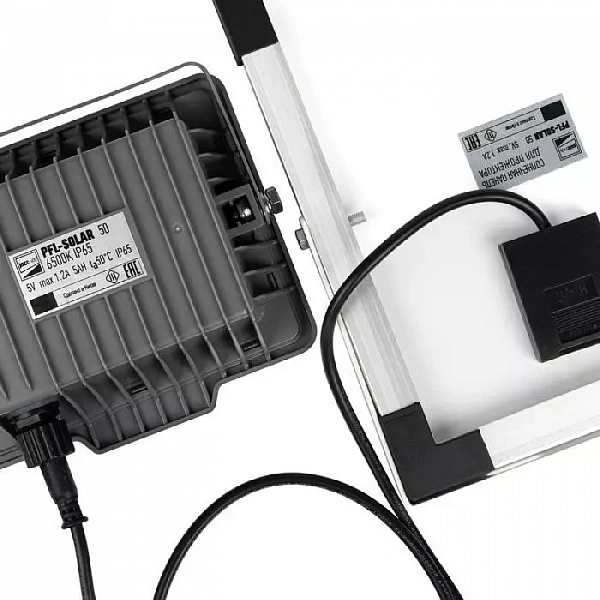 Прожектор светодиодный PFL SOLAR 50 6500К IP65 ДО с солнечн. панелью и пультом в комплекте JazzWay 5044395