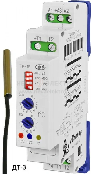 Реле температурное ТР-15 ACDC24B/AC230B УХЛ4 с ТД-3 Меандр A8302-16933994