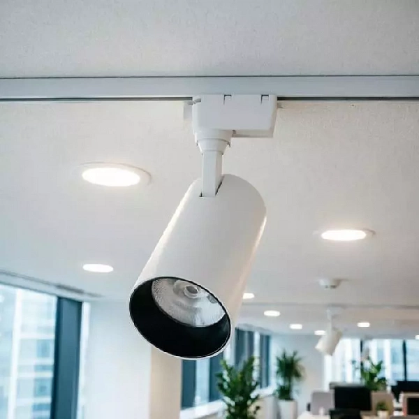 Светильник светодиодный трековый PTR 0740 40Вт 4000К IP40 24град. WH бел. JazzWay 5017276