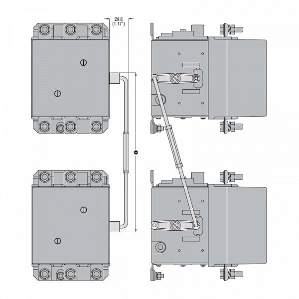 Блокировка OptiStart K-FX-3563 механическая вертикальная для F-250…F-1000 КЭАЗ 335410
