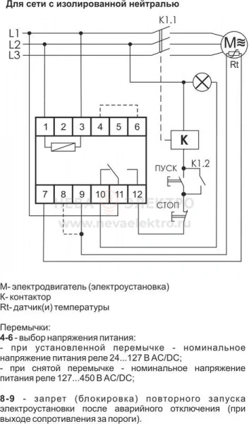 Реле температурное CR-810-1 (Для защ. электродвиг. от перегрева; монтаж на DIN-рейке; сопротив. петли датч. при превыш. темп. 600…3500Ом; регул. гистерезис; PTC (в компл. не поставляется) 24-127В/127-420В AC/DC 1NO/NC 16А) F&F EA05.002.002