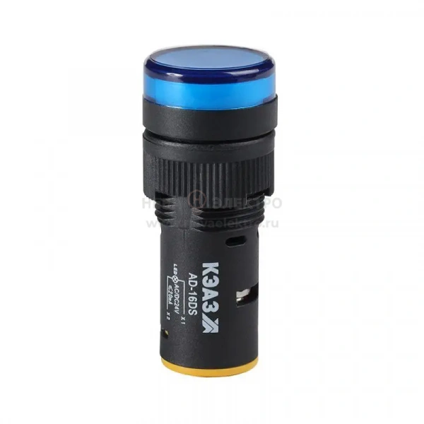 Лампа AD16DS(LED) матрица D16мм син. 230В AC КЭАЗ 357824