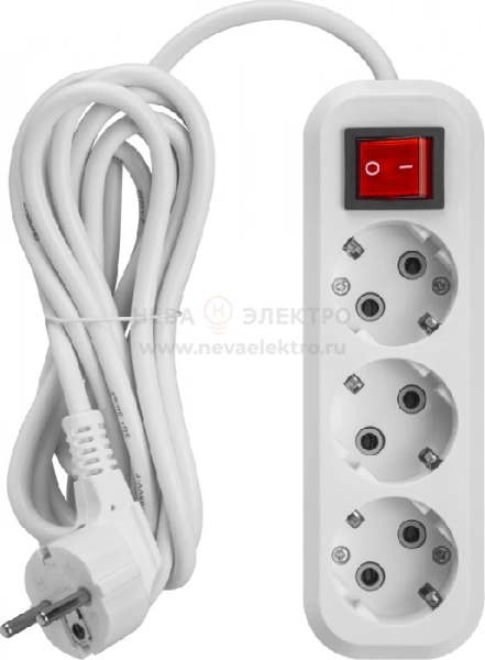 Удлинитель 3х5м с заземл. 16А IP20 90524 OPE-S-03-500-ЕSC-3х1 ОНЛАЙТ 90524