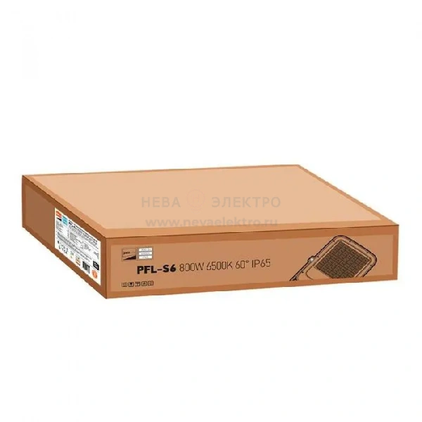 Прожектор светодиодный PFL-S6 800Вт 6500К IP65 60град. ДО с клапаном выравнивания давления закален. стекло Pro+ JazzWay 5047396