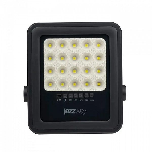 Прожектор светодиодный PFL SOLAR 02 50 6500К GR IP65 ДО с солнечн. панелью и пультом Pro+ JazzWay 5058460