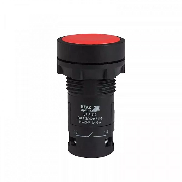 Кнопка OptiSignal Compact D22 С7-P-410 красн. 1НО XB7NA41 КЭАЗ 362033