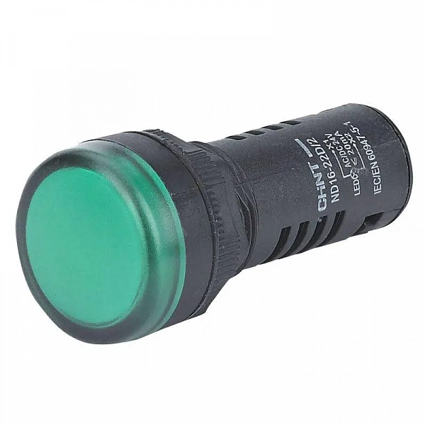 Индикатор ND16-22D/4C встроен. конденсатор IP65 AC 230В (R) зел. CHINT 828069