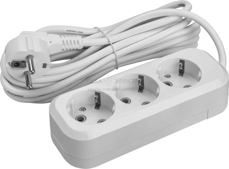Удлинитель 3х5м с заземл. 16А IP20 90518 OPE-S-03-500-Е-3х1 ОНЛАЙТ 90518