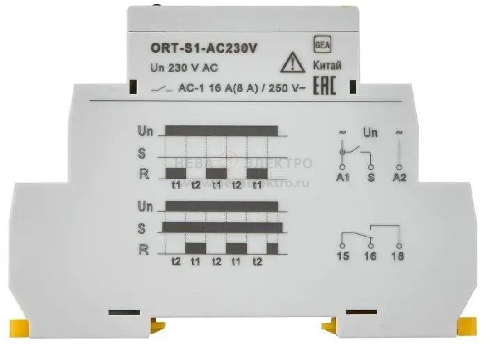 Реле циклическое ORT 1 контакт 230В AC IEK ORT-S1-AC230V