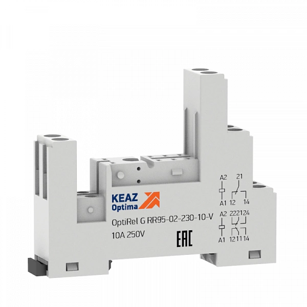 Розетка для реле OptiRel G RR95-02-230-10-V КЭАЗ 281173