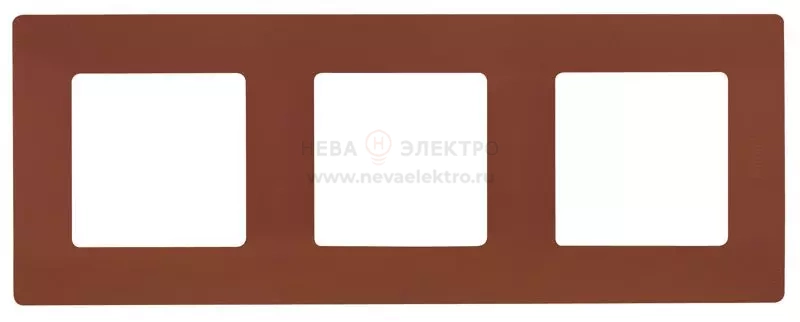Рамка 3-м Etika какао IEK 672573