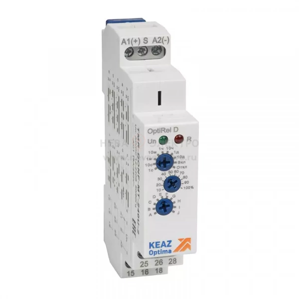 Реле времени OptiRel D TMR-DONF-MT-240U-2 16А 12-230В AC/DC 2перекл. многофункц. КЭАЗ 332019