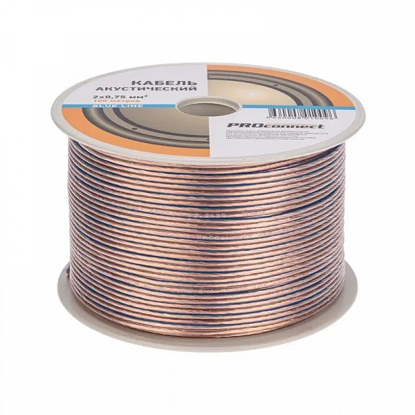 Кабель Stereo 2х0.75 BLUE LINE бухта (м) PROCONNECT 01-6204-6
