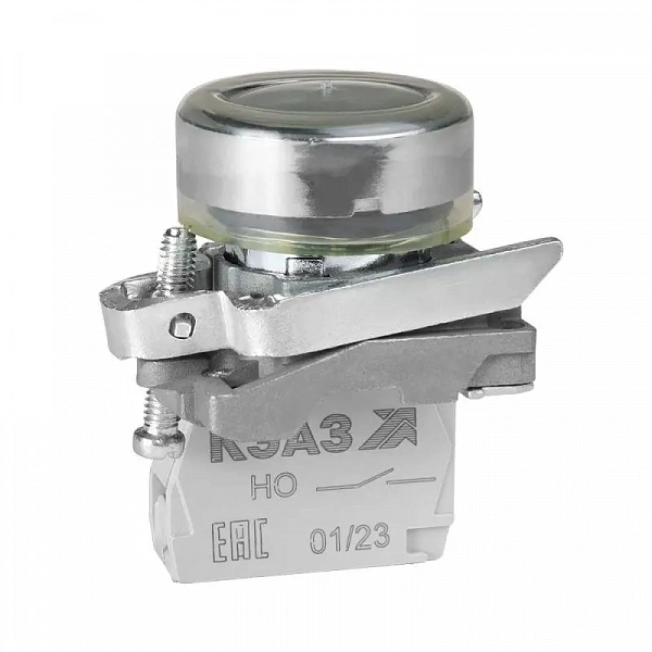 Кнопка КМЕ4210мС-черный-1но+0нз-цилиндр-IP65 КЭАЗ 284284