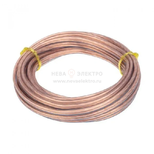 Кабель Stereo 2х0.75 прозр. BLUELINE (уп.5м) Rexant 01-6204-3-05