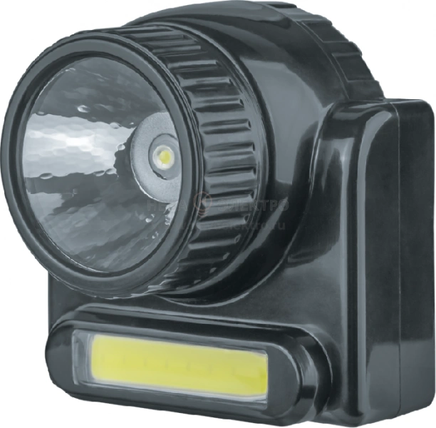 Фонарь аккумуляторный налобный 14 486 NPT-H20-ACCU 1COB LED 3Вт + 1LED 3Вт аккум. Lead-acid 0.5 А.ч NAVIGATOR 14486