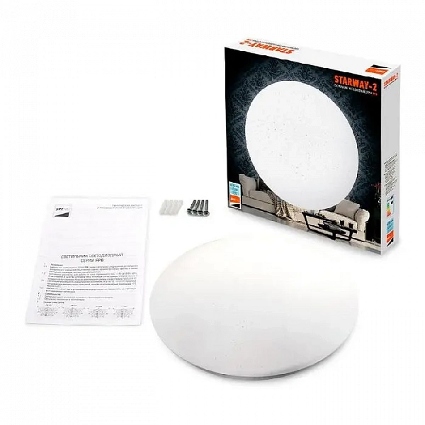 Светильник светодиодный декоративный PPB Starway-2 36Вт 6500К IP20 d380х65 настенно-потолочный бытовой JazzWay 5030985