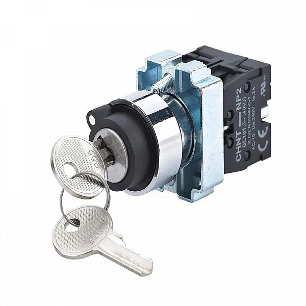 Переключатель NP2-BG24 2 положения фиксацией 2НЗ IP40 (R) CHINT 575993