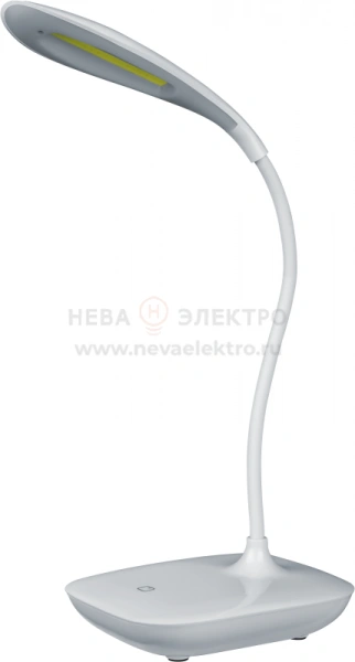 Светильник светодиодный настольный 82 983 NDF-D031-3W-4K-WH-LED 3Вт 4000К 120лм USB/3хAA на основании бел. Navigator 82983