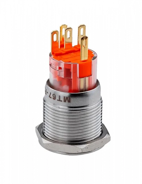Кнопка IP67 с подсветкой зел. с фиксацией 1NO+1NC 220В AC MT67-F220G11 ОВЕН 107352