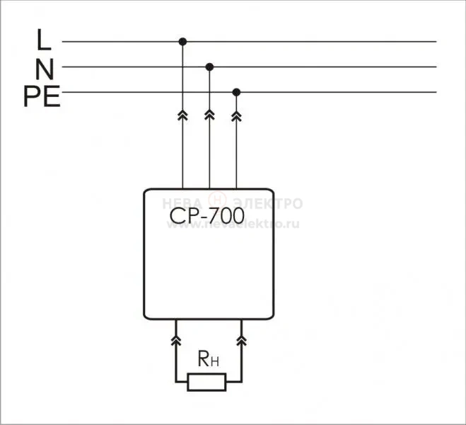 Реле напряжения CP-700 (однофазный; цифровая индикация напряжения тип корпуса вилка-розетка; 150-300В 16А 1NO IP20) F&F EA04.009.010