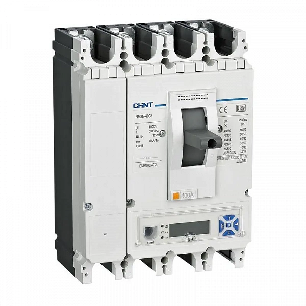 Выключатель автоматический 4п 250А 50кА NM8N-400S EM с электр. расцеп. LCD (R) CHINT 269454