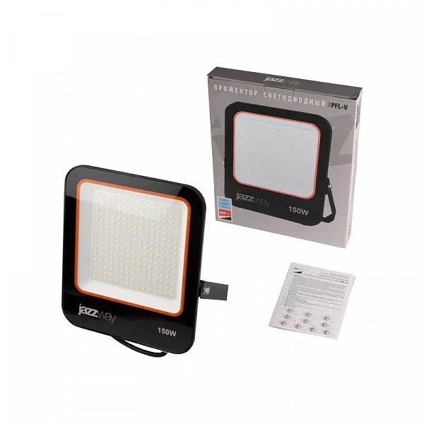 Прожектор светодиодный PFL-V 150Вт 6500К IP65 ДО Pro JazzWay 5039773