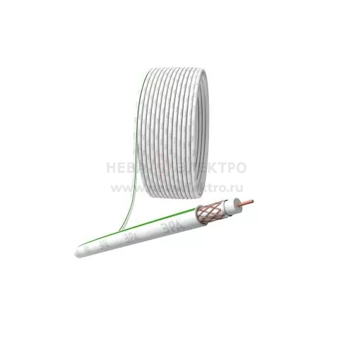 Кабель коаксиальный SAT 703 B Cu/оплетка Cu 75% PVC 75Ом бел. (м) S-B-75-PVC100 Эра Б0044612
