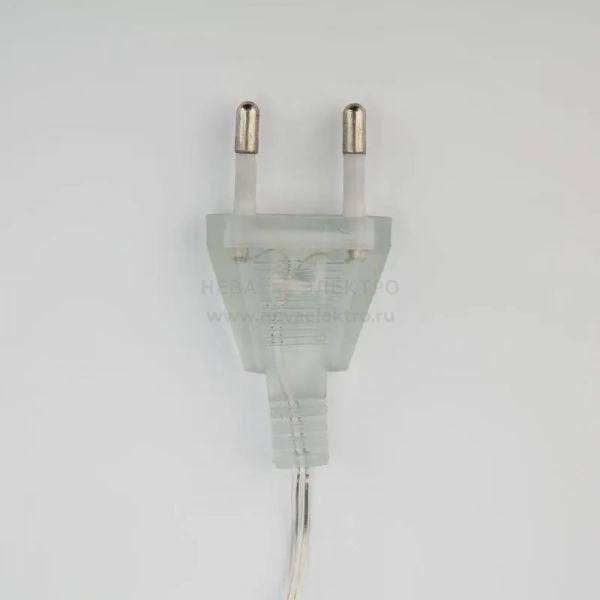 Гирлянда светодиодная "Айсикл" (бахрома) "Сосульки" 1.5х0.25м 10LED тепл. бел. 0.51Вт IP20 провод прозр. Neon-Night 303-067