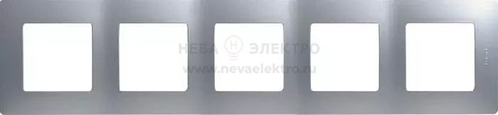 Рамка 5-м Etika алюм. IEK 672555