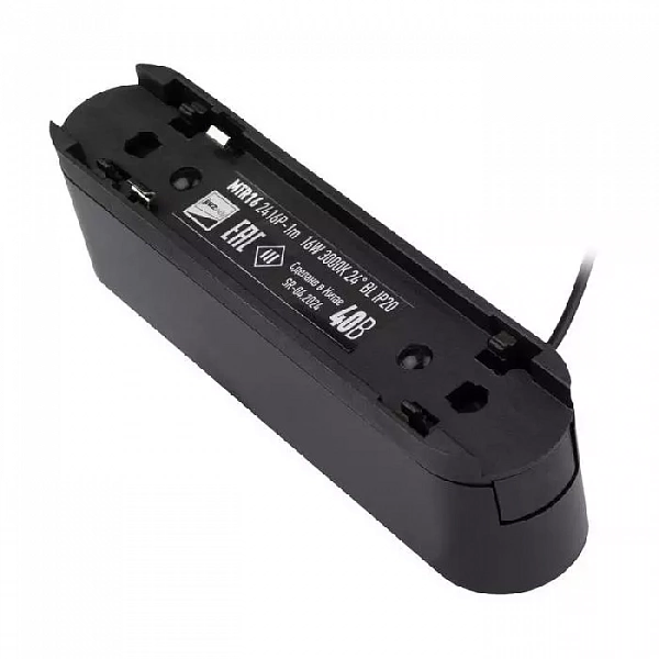 Светильник светодиодный трековый MTR16 2416P-1m 16Вт 3000К IP20 24град. BL низковольтный черн. JazzWay 5056817