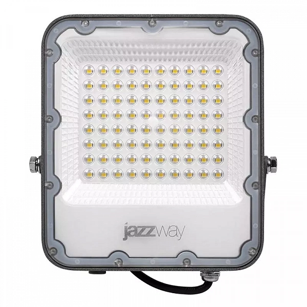Прожектор светодиодный PFL-S4 100Вт 6500К IP65 80град. ДО с линзовым модулем JazzWay 5036437