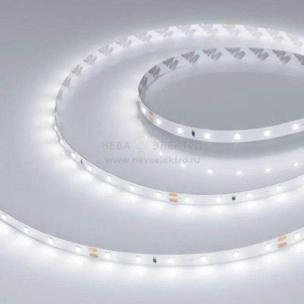 Лента светодиодная RT-A60-8mm 24V White 6000К 2835 4.8Вт/м IP20 открыт. (уп.5м) Arlight 011504(2)