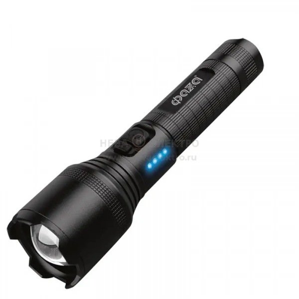 Фонарь аккумуляторный AccuF1-L15WZ-bk 15Вт XHP60 800Лм Li-ion 18650 3.7В 1200мАч (5режимов; с функцией ZOOM; кабель USB-Type-C в комплекте) черн. IPX4 ФАZА 5050402