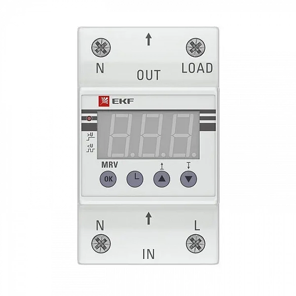 Реле напряжения с дисплеем MRV 63А PROxima EKF MRV-63A