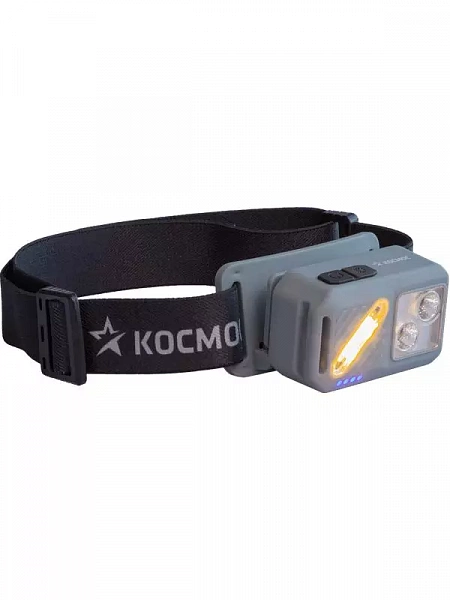 Фонарь налобный 2х2Вт XPG 3х1Вт SMD/Li-po1200мА.ч ABS пластик магниты и крюк КОСМОС KOC850Lit